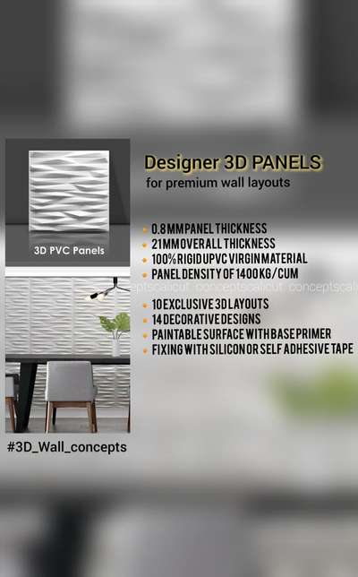 Premium Wall Decor
3D Wall Panels


 #wallcovering  #3dwallpanel  #3dwalldecor