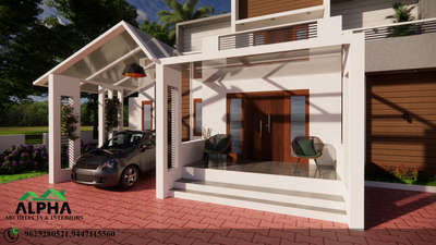 Exterior design for.AIshwaraya Manoj at thaliparamba