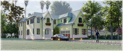 #luxurydesign  #colonialhouse  #budjecthomes  #new_home  #landscape #ElevationHome