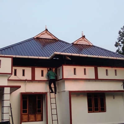 Aluminium roofing contact us 9061011801 #builders kottayam