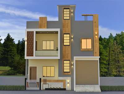 30' Front Elevation Design
G+1 Residential Building With Shop 
 #frontElevation