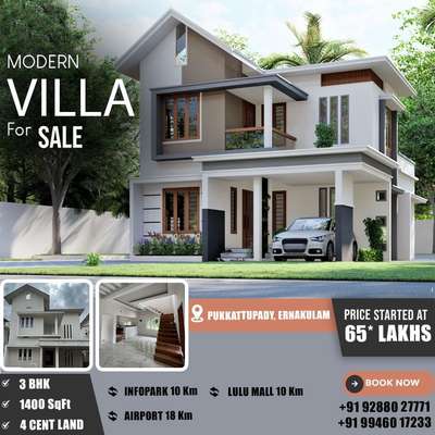 Affordable price villas in Kochi..Hurry up.                                             
                                                              3BHK Villas for sale..

Location-Pukkatupady,Ernakulam 

Contact- +919288027771
                 +919946017233

Price- ₹ 65 lakh Negotiable