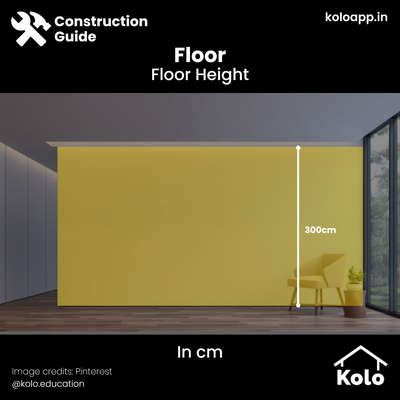 A minimum floor height should be taken into consideration so that the room is not cramped and you have enough space in the room.

Hit save on our posts to refer to later.

Learn tips, tricks and details on Home construction with Kolo Education🙂

If our content has helped you, do tell us how in the comments ⤵️

Follow us on @koloeducation to learn more!!!

#koloeducation #education #construction  #interiors #interiordesign #home #building #area #design #learning #spaces #expert #consguide #style #interiorstyle #main #floorheight #floor #averageheight