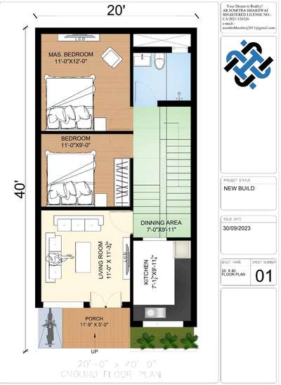 20' X 40' floor plan for residence.
.
.
.
 #FloorPlans #floorplan #FlooringSolutions