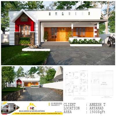 Ongoing project @Trivandrum 
#single #ContemporaryHouse  #3D_ELEVATION  #LandscapeDesign  #1500sqftHouse  
#budget_home_simple_interi  #3Darchitecture