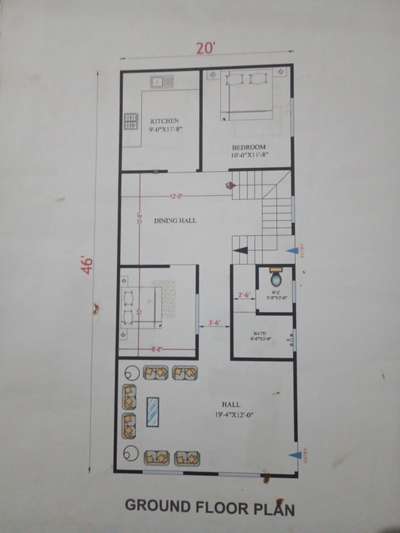 20x46 ka ground floor plan