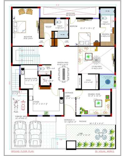 Residance Floor Plan
South Facing
#floorplan
#homedesign
#interiordesign
#architecture
#2Dlayout
#homefloorplan
#houseplan
#renovation
#spaceplanning
#designinspiration