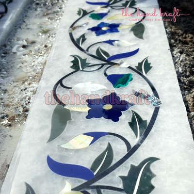 Marble inlay work is a traditional and intricate art form where delicate patterns or designs are created by embedding different colored pieces of marble into a base to form a decorative surface. This technique is often used in flooring, tabletops, and other architectural elements to add a luxurious and artistic touch to the surface. It requires skilled craftsmanship and precision.

Contact us at - +91 63780-91556 
thekrafthand@gmail.com

#inlay #handmade #Thehandkraft #kishangarh #inlaywork #marbleinlay #art #marble. #inlaywood #onlay #interiordesign #design #homedecor #cuttingboard #marquetry #madeinitaly #dentist #boneinlay #bbq #prowoodcut
