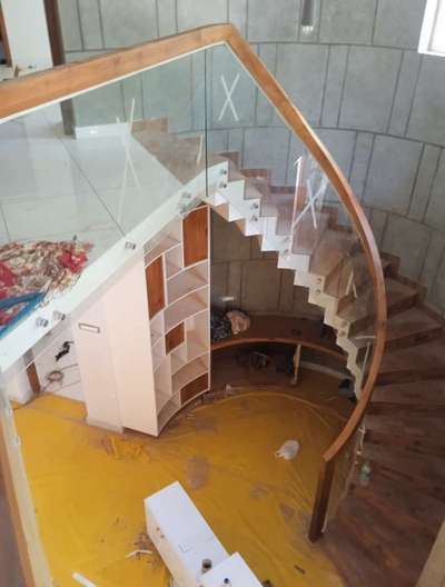 #interiordesign   #StaircaseDecors  #GlassStaircase