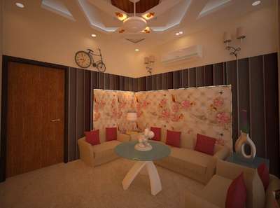 drawing room interior project at Laxmi nagar jaipur