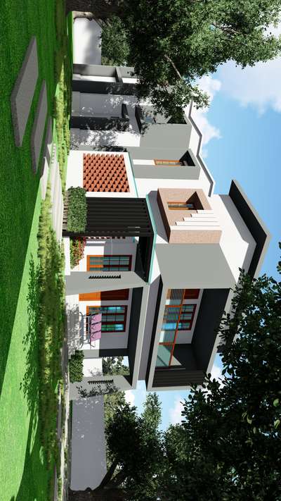 2900 sqft House exterior design ❤️
#3Ddesigner #lumionwork #homeplanners