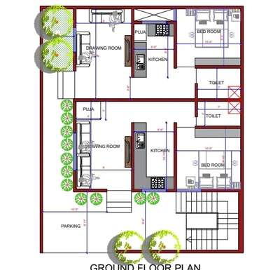 *FLOOR PLAN *
We make creative and your dream house plan and our plan is as per vastu.. And take care of your requirements...