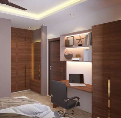 bedroom design #parshavnath colony  site # by Real space design and developers 
6377706512