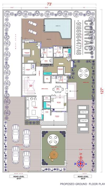 73X127 house design 
#HouseDesigns #houseplan #ElevationHome #FloorPlans #decor #InteriorDesigner