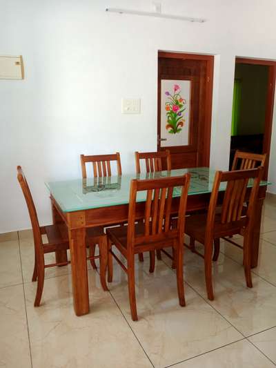 Teak Dining Table and Chair set 
#carpenteron.com
#home_carpentry