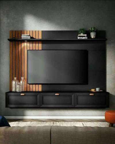 wood and black # TVUnit #