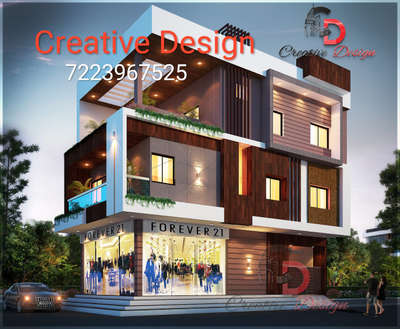 Corner Elevation 
Contact CREATIVE DESIGN on +916232583617,+917223967525.
For ARCHITECTURAL(floor plan,3D Elevation,etc),STRUCTURAL(colom,beam designs,etc) & INTERIORE DESIGN.
At a very affordable prices & better services.
. 
. 
. 
. 
. 
. 
#elevation #architecture #design #love #interiordesign #motivation #u #d #architect #interior #construction #growth #empowerment #exteriordesign #art #selflove #home #architecturedesign #building #exterior #worship #inspiration #architecturelovers #ınstagood