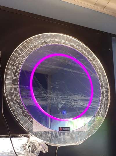 led mirror with optical lighted