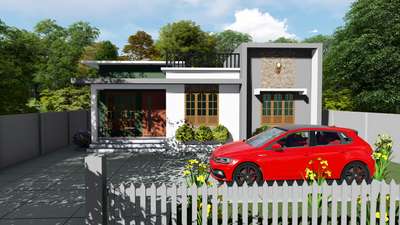 #exterior_Work  #exteriordesigns   #HouseDesigns  #SmallHouse  #ContemporaryHouse  #housestyle  #exterior3D  #exteriorcladingstone