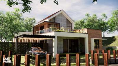 Front View - Modern Villa Design, Kannur.  www.lastpage.co