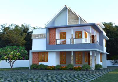 New design discussions
@ adoor, pathanamthitta
 #4BHKPlans #3Design #exteriordesigns #SlopingRoofHouse #GlassBalconyRailing #LandscapeIdeas #NEW_PATTERN #vasthu_consultancy #HouseDesigns #HouseConstruction #ElevationHome #newdesigin