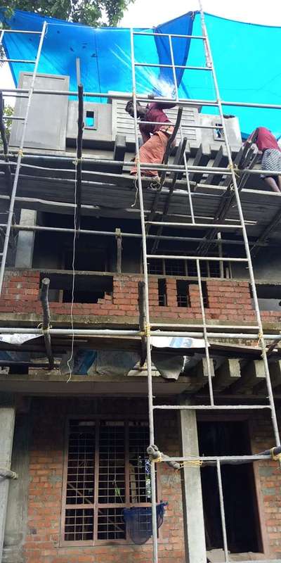 perfect builder progressing plastering work  #Buildingconstruction#Alappuzha #HouseDesigns  #1500sqftHouse