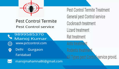 pest control services provider please call now 
9899585370