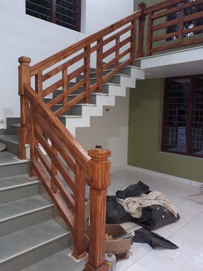 wooden handrails