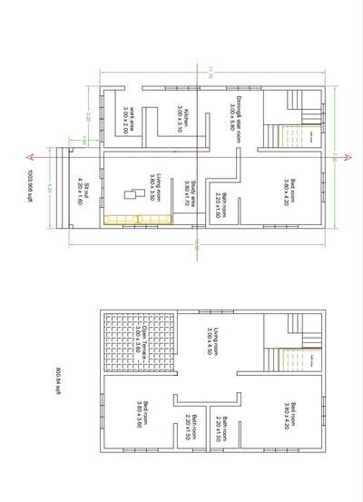 1800 sqft house plan