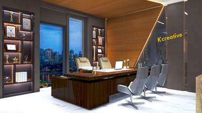 # office design  with glass or wood
