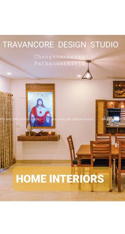 #prayerarea #diningarea #homeinteriordesign #Kottayam #glassprinting