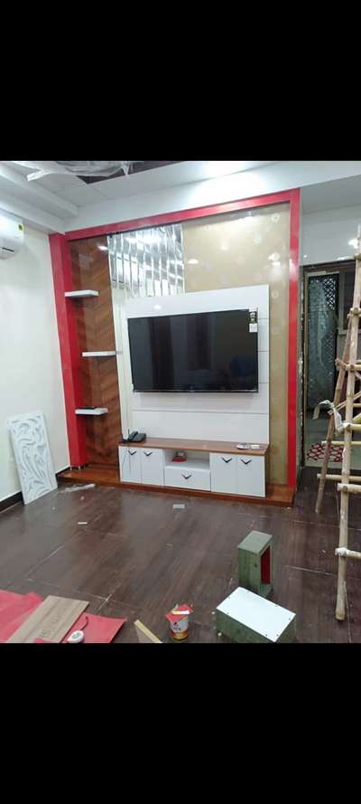 tv cabinate desgine in wall ply wood