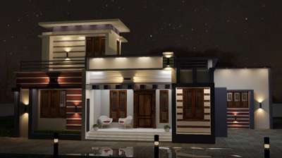 40 lakhz project 3D night view mob 8156841357 # #ContemporaryHouse  #constructionsite  #HouseConstruction  #ConstructionCompaniesInKerala
