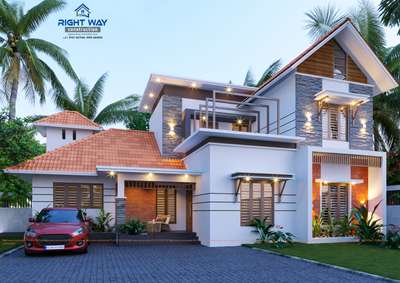 Edappal # Naduvattam 
Type of Project : Residential 
Client: Shareef  
Residential area: 1800 sqft
Design by: Right way congratulation
Phone no ; 9747367536