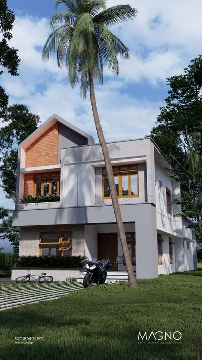 #magno  #modernhome  #exteriordesigns  #kerala  #Contemporary  #keralaarchitectures  #architecture  #