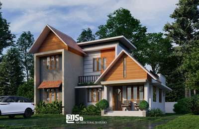 #KeralaStyleHouse  #ContemporaryHouse  #Thrissur  #architecturedesigns  #MrHomeKerala  #keralastyle  #greenart  #SmallHomePlans  #homedesignkerala