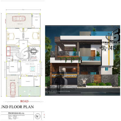 29'0"×70'0" house plan + 3D Elevation. 
DM us for enquiry.
Contact us on 7415834146 for your house design.
Follow us for more updates.
.. 
. 
. 
. 
. 
. 
. 
. 
. 
#houseconcept #housedesign #floorplans #elevation #floorplan #elevationdesign #ExteriorDesign #3delevation #modernelevation #modernhouse #moderndesign #3dplan #3delevation #3dmodeling #3dart #rendering #houseconstruction #construction #bunglowdesign #villa
