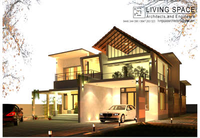 #tropicalhouse  #Architectural&Interior  #exteriordesigns  #livingspacearchitects #kerala #interriordesign #renovation  #landscapedesigning