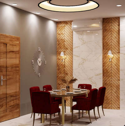 #dinning#wall#tiles#wooden#work#interior#