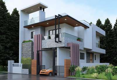 Elevation Design#4 Bhk # Indore# RAC design Studio #By Er. Sonam Soni
