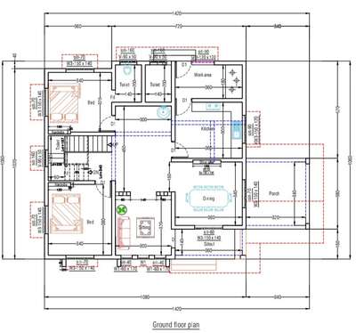 1200 sqft 2 BHK House plan 
Make your dream home with MN Construction Cherpulassery contact +91 9961892345
 #plans