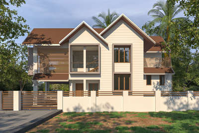 Proposed design for2700 sq ft home @ Chottanikara
Client:- Jomon joy Edappangattil