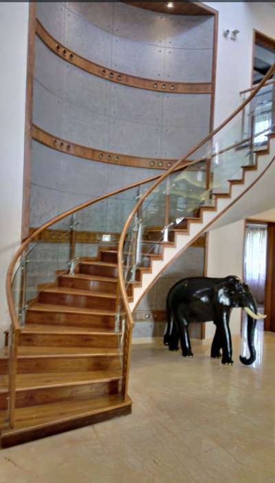 #Wooden finish stair
