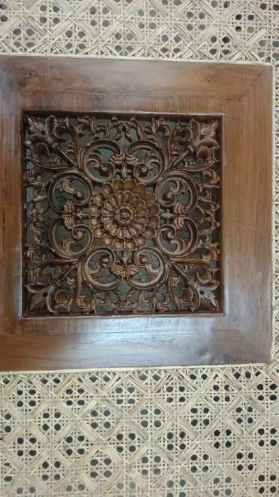 traditional wooden dyning table center carving work....