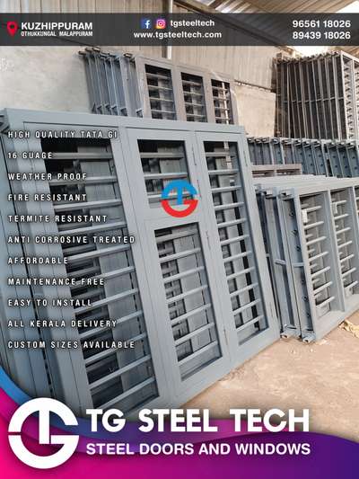 Steel windows and steel doors
#tata
#TATA_STEEL #SteelWindows #steeldoors #steeldoorsANDwindows #allkeraladelivery