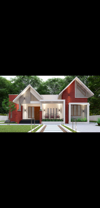 #1300sqft contact for plan, elevation, interior and exterior design. #3D_ELEVATION #exteriordesigns #LandscapeIdeas #InteriorDesigner  #lowbudget #lowcosthouse