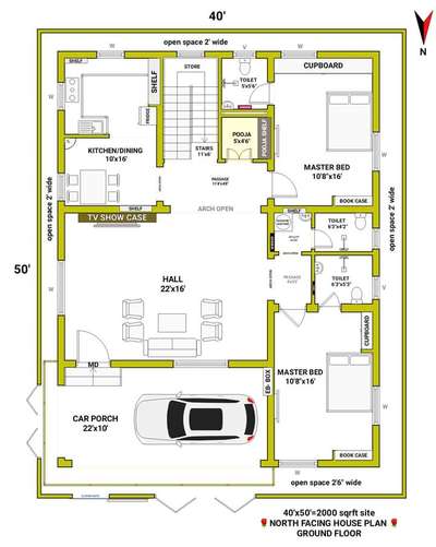 Modern House Plan Ideas at low cost #HouseDesigns #floorplan #2BHKHouse #houseplansadda