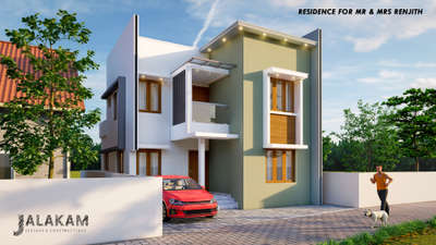 Residence for Mr & Mrs Renjith, Thirumala #lumio  #renderlovers  #koloapp  #KeralaStyleHouse  #moderndesign  #mininalist  #ContemporaryHouse  #keralaplanners  #koloviral  #trivandrumhome  #SmallHouse  #3centPlot  #sketup3d  #viralkolo