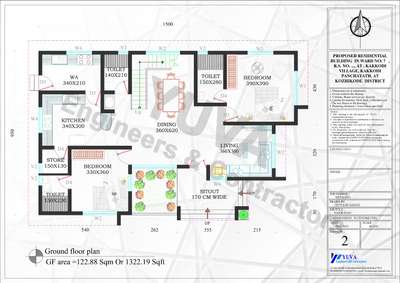ground floor plan 
#FloorPlans  #homedesigne  #HouseDesigns #architecturedesigns  #Architectural&Interior  #Architect  #HomeAutomation  #HomeDecor  #buildersinkerala  #Contractor  #Kozhikode  #Kannur  #Malappuram  #Wayanad