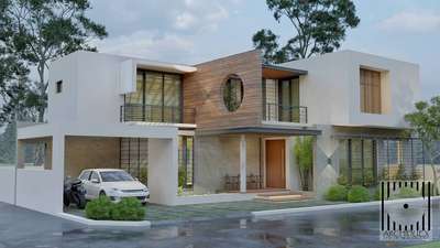 Residence for Mr. Livin.
Location : Kottekad, Thrissur.
Area : 2400 sq.ft. 
 #ElevationDesign #comtemporarydesign #Residencedesign #HouseDesigns #slopedroof #keralastyle #keralaarchitecture  #jaali #cladding #moderndesign